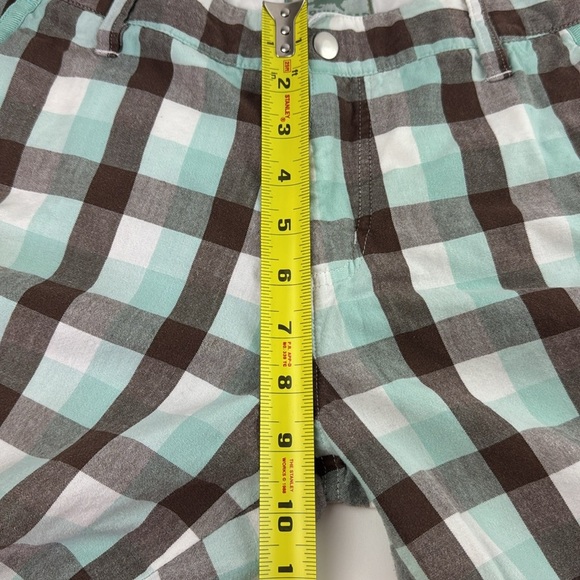 Horny Toad Women's Brown & Blue Check Shorts - Picture 7 of 10